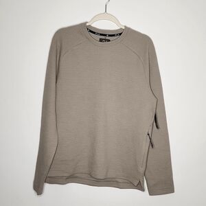 FLX Beige  mens crew neck sweatshirt size Medium